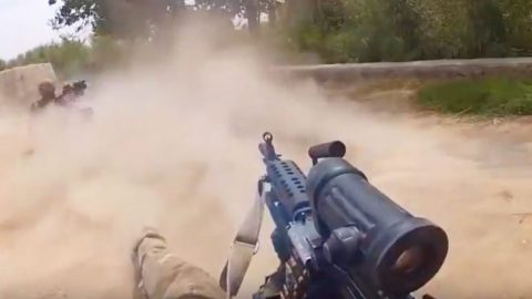 US Army Patrol Ambushed By Terrorists – Helmet Cam Captures Intense Gunfight | Frontline Videos