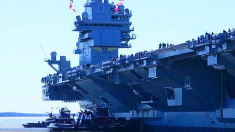 After Years Of Construction The US Navy Unleashes Their First Colossal Supercarrier | Frontline Videos