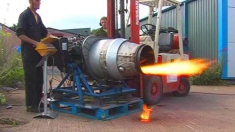 This Backyard Jet Engine Startup Could Have Gone Better – Keep Your Eyes On The Forklift | Frontline Videos