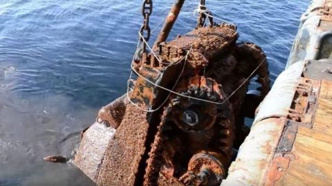 Sunken Ship Filled With WWII Tanks Raised From The Deep After 75 Years | Frontline Videos