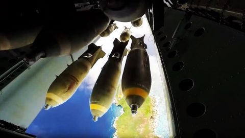 A Rare Video Of B-52 Leveling Everything On A Tiny Island | Frontline Videos