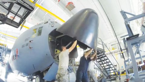 Time-lapse Video Shows The Tremendous Work It Takes To Restore A C-130 | Frontline Videos
