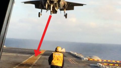 F-35 Aviator Executes The Absolute Perfect Vertical Landing In High Seas | Frontline Videos