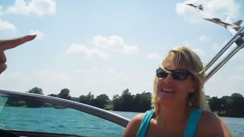 Boaters Got A Fast And Loud Hornet Surprise–Their Reaction Was Priceless Though | Frontline Videos