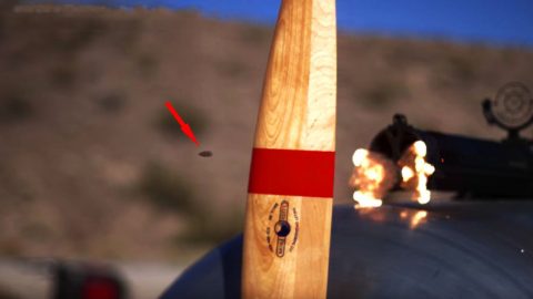 Mind Blowing Slo-Mo Footage Of Bullets Slashing Propellers Blades | Frontline Videos