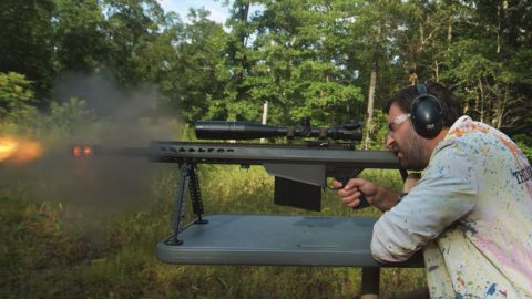 See How A .50 Cal Sniper Rifle Recoil Ripples Through A Human Body | Frontline Videos