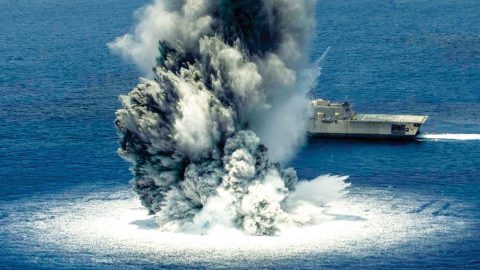 USN’s New Ship Takes On 10,000 Lbs. Of Explosives | Frontline Videos