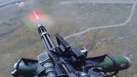 UH-1Y Venom | Firing The Powerful GAU-21 Gatling Gun & M134 Minigun | Frontline Videos