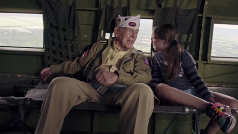 WWII Vet Returns To The Plane The Dropped Him Over Normandy | Frontline Videos