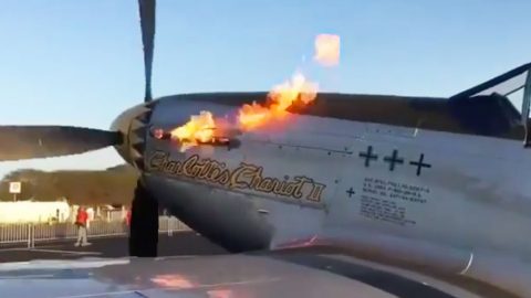 P-51 Mustang Spits Fire For A While Before Startup – Turn Up The Volume | Frontline Videos