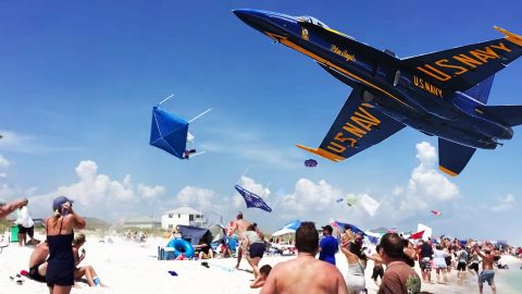 We Just Found An Alternate Angle To This Iconic ‘Tent’ Blue Angel Flyby | Frontline Videos