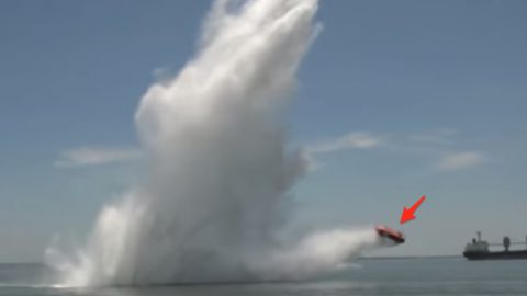 No, That’s Not A Truck Being Launched In The Ocean | Frontline Videos